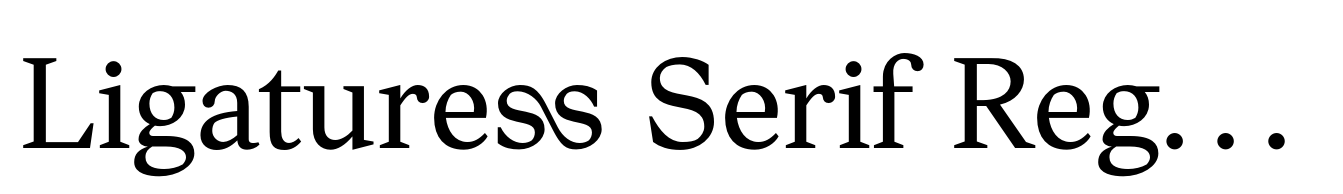 Ligaturess Serif Regular